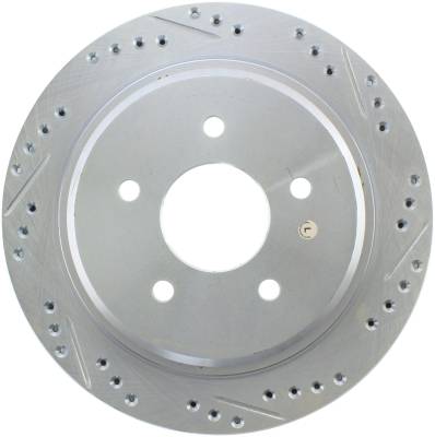 StopTech - StopTech 227.62061L Select Sport Cross-Drilled & Slotted Disc Brake Rotor