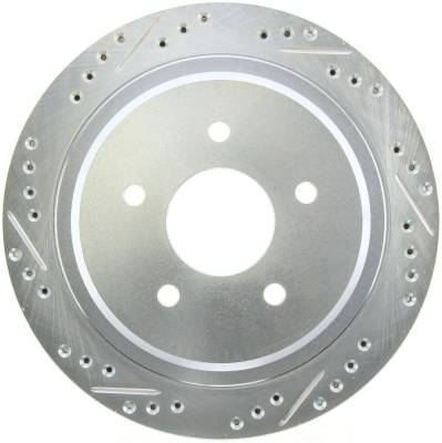 StopTech - StopTech 227.62062R Select Sport Cross-Drilled & Slotted Disc Brake Rotor