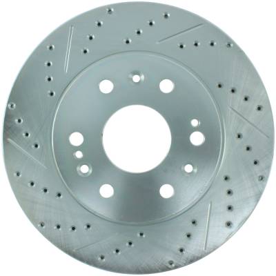 StopTech - StopTech 227.66057R Select Sport Cross-Drilled & Slotted Disc Brake Rotor