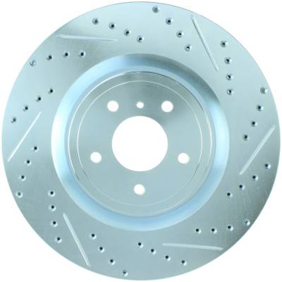 StopTech - StopTech 227.42100L Select Sport Cross-Drilled & Slotted Disc Brake Rotor