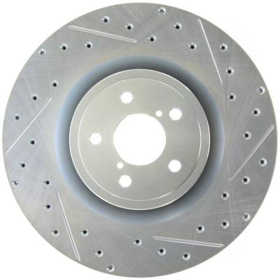 StopTech - StopTech 227.47019L Select Sport Cross-Drilled & Slotted Disc Brake Rotor