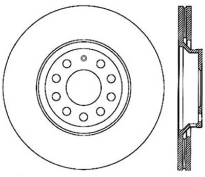 StopTech - StopTech 126.33113CSL Sport Cryo-Treated Slotted Disc Brake Rotor