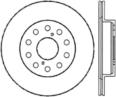 StopTech - StopTech 126.44072CSR Sport Cryo-Treated Slotted Disc Brake Rotor for 91-95 MR2
