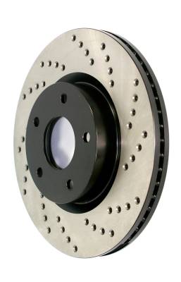 StopTech - StopTech 128.22021R Sport Cross-Drilled Disc Brake Rotor