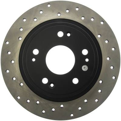 StopTech - StopTech 128.40068R Sport Cross-Drilled Disc Brake Rotor