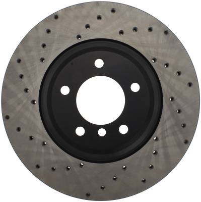 StopTech - StopTech 128.34093R Sport Cross-Drilled Disc Brake Rotor