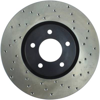 StopTech - StopTech 128.45078L Sport Cross-Drilled Disc Brake Rotor for 07-13 3