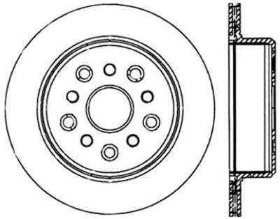 StopTech - StopTech 128.44105L Sport Cross-Drilled Disc Brake Rotor for 93-98 Supra