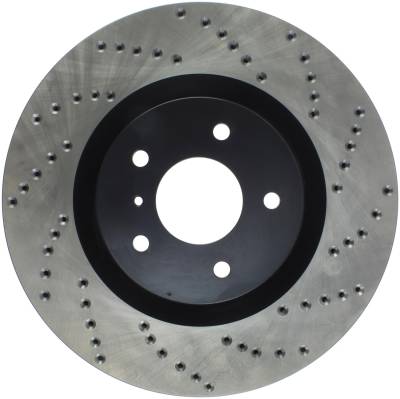 StopTech - StopTech 128.42076L Sport Cross-Drilled Disc Brake Rotor for 03-08 350Z G35