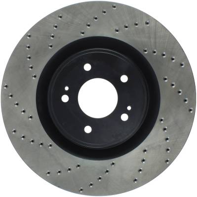StopTech - StopTech 128.46076R Sport Cross-Drilled Disc Brake Rotor for 08-15 Lancer