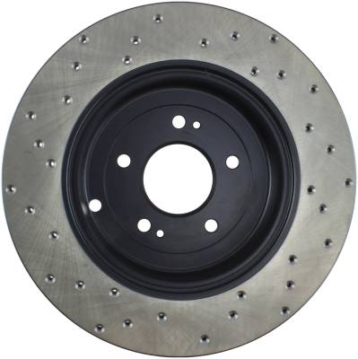 StopTech - StopTech 128.51035L Sport Cross-Drilled Disc Brake Rotor for Genesis Coupe