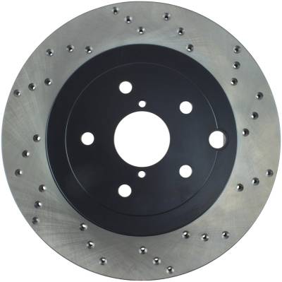 StopTech - StopTech 128.47030L Sport Cross-Drilled Disc Brake Rotor for Impreza WRX STI
