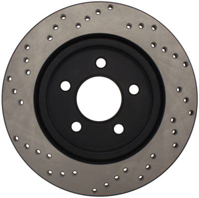 StopTech - StopTech 128.61087L Sport Cross-Drilled Disc Brake Rotor for 05-14 Mustang