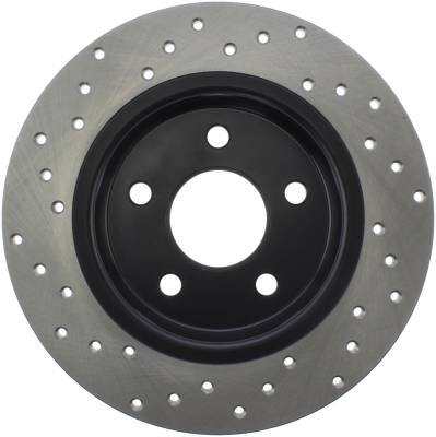 StopTech - StopTech 128.61099L Sport Cross-Drilled Disc Brake Rotor for 12-18 Focus