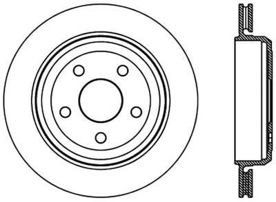 StopTech - StopTech 126.58007SL Sport Slotted Disc Brake Rotor