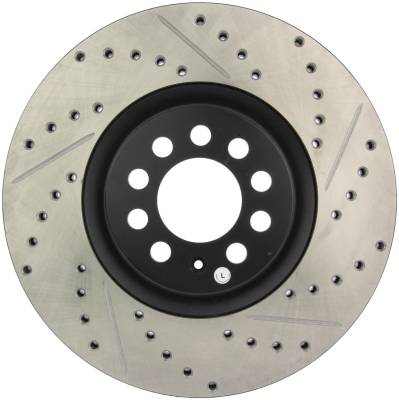 StopTech - StopTech 127.33062L Sport Cross-Drilled & Slotted Disc Brake Rotor
