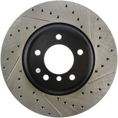 StopTech - StopTech 127.34093L Sport Cross-Drilled & Slotted Disc Brake Rotor