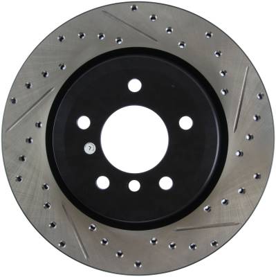 StopTech - StopTech 127.34080L Sport Cross-Drilled & Slotted Disc Brake Rotor