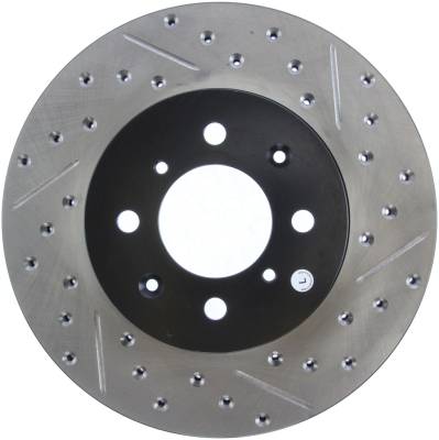 StopTech - StopTech 127.40021L Sport Cross-Drilled & Slotted Disc Brake Rotor