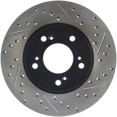 StopTech - StopTech 127.40026L Sport Cross-Drilled & Slotted Disc Brake Rotor