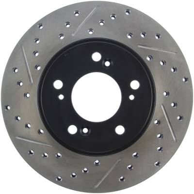 StopTech - StopTech 127.40026R Sport Cross-Drilled & Slotted Disc Brake Rotor