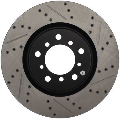 StopTech - StopTech 127.34058L Sport Cross-Drilled & Slotted Disc Brake Rotor for M3
