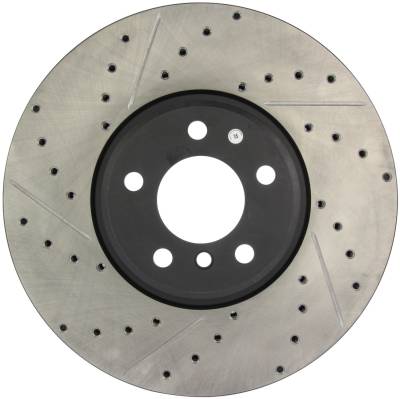 StopTech - StopTech 127.34060R Sport Cross-Drilled & Slotted Disc Brake Rotor for X5