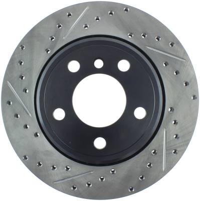 StopTech - StopTech 127.34061R Sport Cross-Drilled & Slotted Disc Brake Rotor for X5