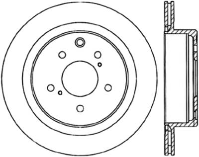 StopTech - StopTech 127.42047R Sport Cross-Drilled & Slotted Disc Brake Rotor for 300ZX