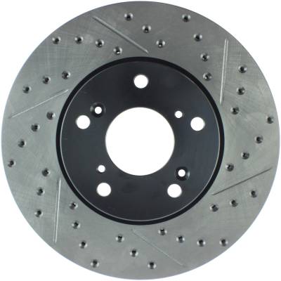 StopTech - StopTech 127.40036L Sport Cross-Drilled & Slotted Disc Brake Rotor