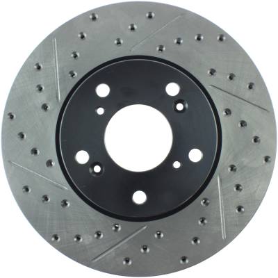 StopTech - StopTech 127.40036R Sport Cross-Drilled & Slotted Disc Brake Rotor