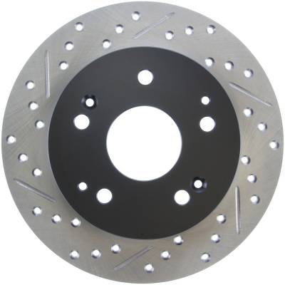 StopTech - StopTech 127.40042R Sport Cross-Drilled & Slotted Disc Brake Rotor