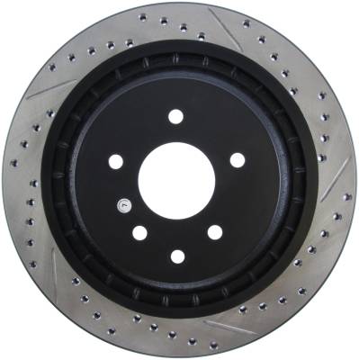 StopTech - StopTech 127.42101L Sport Cross-Drilled & Slotted Disc Brake Rotor