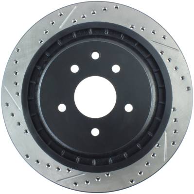 StopTech - StopTech 127.42101R Sport Cross-Drilled & Slotted Disc Brake Rotor