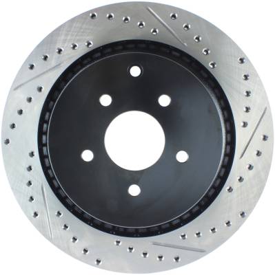 StopTech - StopTech 127.42105L Sport Cross-Drilled & Slotted Disc Brake Rotor