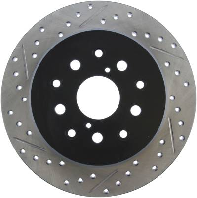 StopTech - StopTech 127.44090R Sport Cross-Drilled & Slotted Disc Brake Rotor