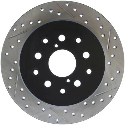 StopTech - StopTech 127.44090L Sport Cross-Drilled & Slotted Disc Brake Rotor