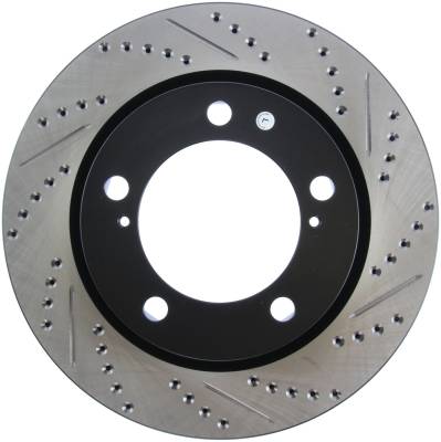 StopTech - StopTech 127.44162L Sport Cross-Drilled & Slotted Disc Brake Rotor