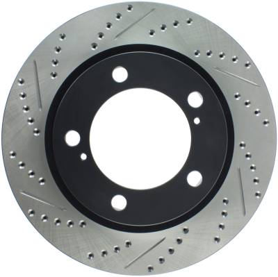 StopTech - StopTech 127.44162R Sport Cross-Drilled & Slotted Disc Brake Rotor