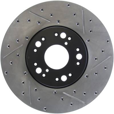 StopTech - StopTech 127.44083L Sport Cross-Drilled & Slotted Disc Brake Rotor