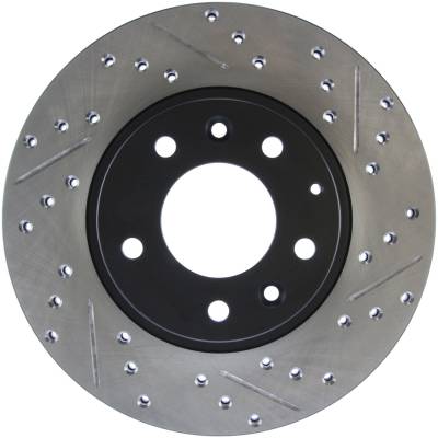 StopTech - StopTech 127.45051L Sport Cross-Drilled & Slotted Disc Brake Rotor for RX-7
