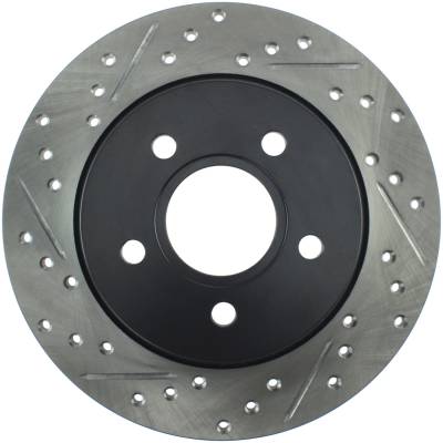 StopTech - StopTech 127.61099R Sport Cross-Drilled & Slotted Disc Brake Rotor for Focus