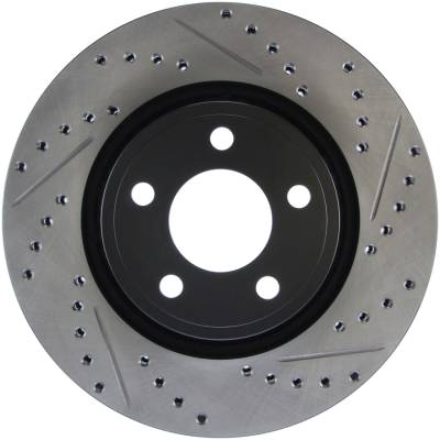 StopTech - StopTech 127.61112L Sport Cross-Drilled & Slotted Disc Brake Rotor