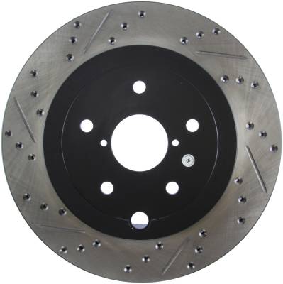 StopTech - StopTech 127.47030R Sport Cross-Drilled & Slotted Disc Brake Rotor