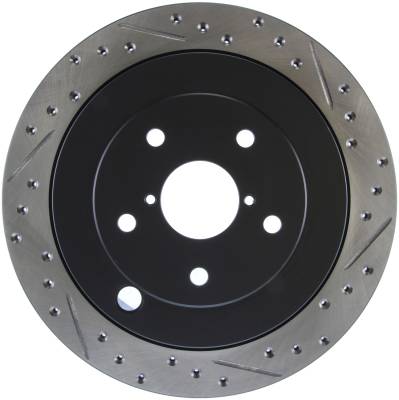 StopTech - StopTech 127.47028L Sport Cross-Drilled & Slotted Disc Brake Rotor