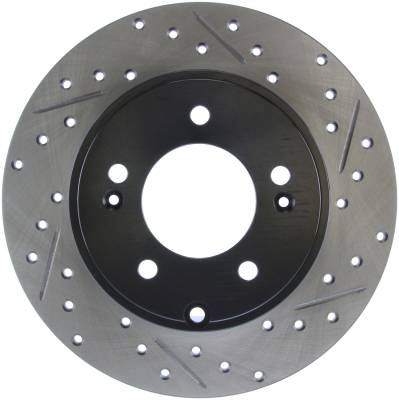 StopTech - StopTech 127.51021L Sport Cross-Drilled & Slotted Disc Brake Rotor
