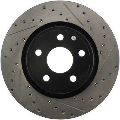 StopTech - StopTech 127.58008L Sport Cross-Drilled & Slotted Disc Brake Rotor