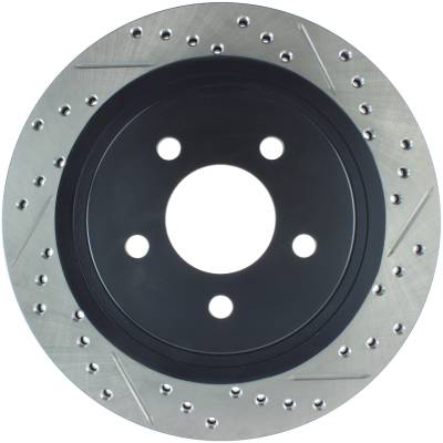 StopTech - StopTech 127.61087L Sport Cross-Drilled & Slotted Disc Brake Rotor