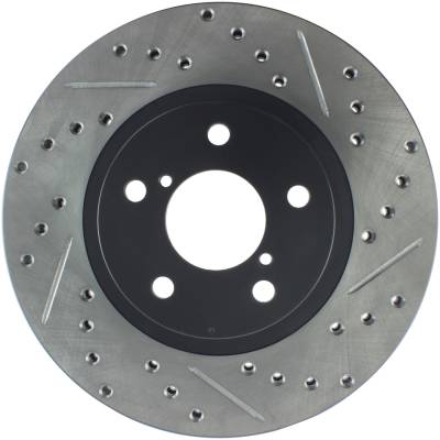 StopTech - StopTech 127.47012L Sport Cross-Drilled & Slotted Disc Brake Rotor