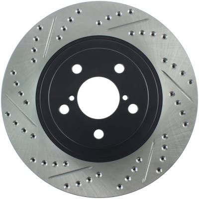 StopTech - StopTech 127.47021R Sport Cross-Drilled & Slotted Disc Brake Rotor